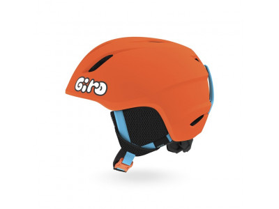 Giro Launch Kinder-Skihelm Mat Bright Orange/Jelly