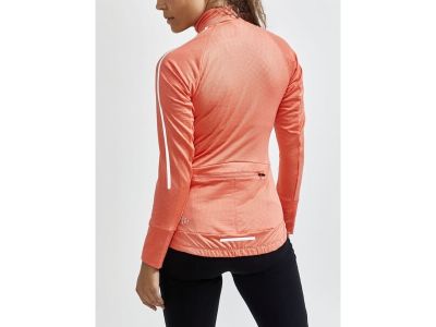 Koszulka rowerowa damska CRAFT Ideal Thermal, pomarańczowo-różowa
