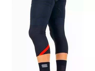Sportful Fiandre návleky na kolená, čierna/červená