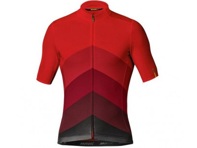 Mavic Cosmic Gradient men&#39;s jersey short sleeve Fiery Red