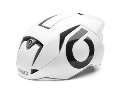 Briko cycling helmet GASS -white-black-M (53-58) black-white