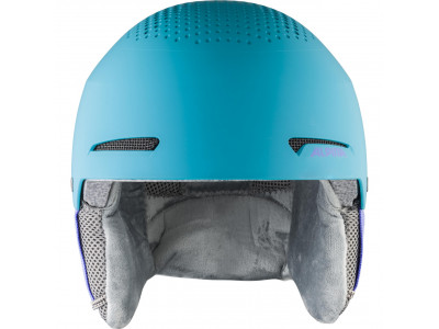 ALPINA Children&#39;s ski helmet ZUPO turquoise matt