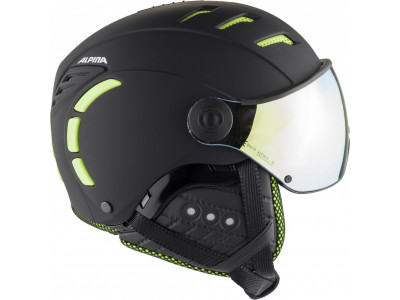 ALPINA Ski helmet JUMP 2.0 HM black-lime matt