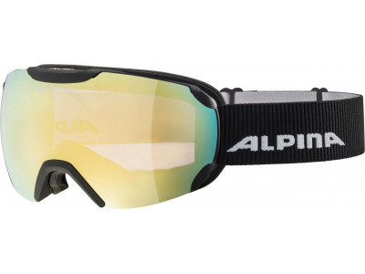 Alpina Skibrille Pheos ML schwarz matt, QVM gold sph + Q