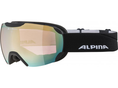 ALPINA lyžiarske okuliare Pheos QVM čierne matné, QVM gold sph