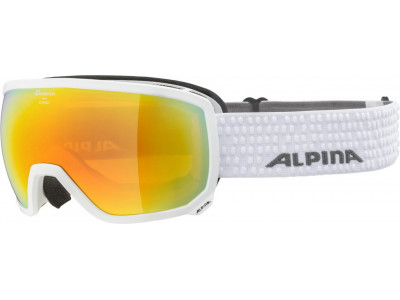 ALPINA SCARABEO HM Lyžařské brýle bílé, red sph