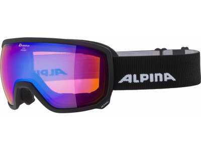 ALPINA Skibrille SCARABEO HM schwarz matt, HM blau sph
