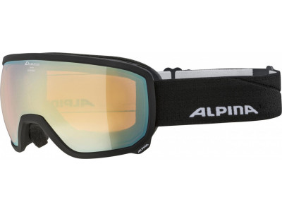 Alpina ski goggles SCARABEO HM black matte, HM gold sph