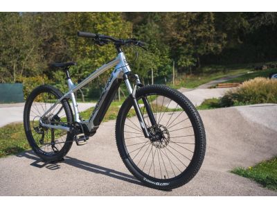 Bicicletă electrică Rock Machine Torrent INT e30-29, argintiu/negru