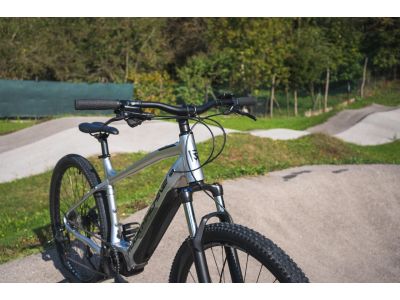 Bicicletă electrică Rock Machine Torrent INT e30-29, argintiu/negru
