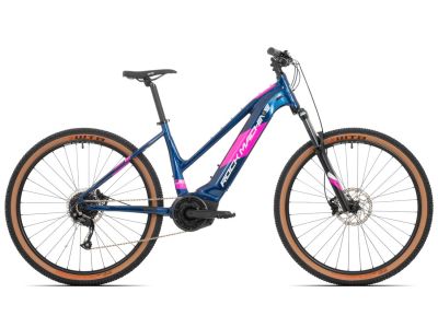 Bicicleta electrică pentru femei Rock Machine Torrent INT e50-29B, albastru/roz/argintiu