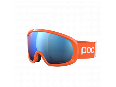 POC Fovea Mid Clarity Comp downhill goggles + Fluorescent Orange / Spektris Blue ONE