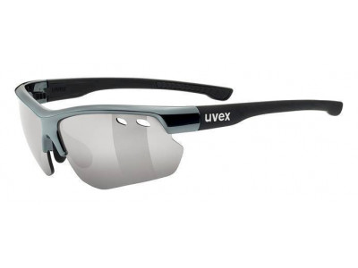 Okulary uvex Sportstyle 115 silikonowe, czarne, matowe