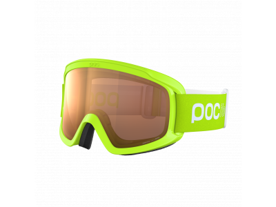 POC POCito Opsin Kinder-Downhill-Brille, Fluoreszierendes Gelb/Grün ONE