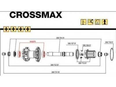 Rulmenți butuc spate Mavic Crossmax 17x30x7 6903x2 (LM4007600)