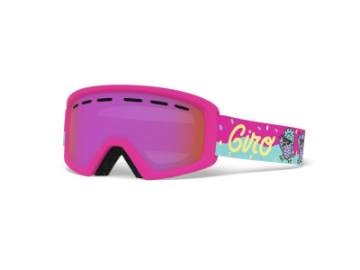 Giro Rev children&#39;s glasses Disco Birds Amber Pink
