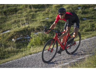 Koszulka rowerowa Wiliera Rigo w kolorze czarno-czerwonym