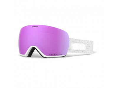 Giro Lusi okulary White Flake Vivid Pink/Vivid Infrared (2 szklanki)