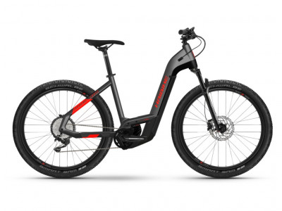 Haibike Trekking Cross 9 i625 Wh LowStep 27.5 electric bike, anthracite/red