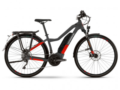 Haibike Trekking S 9 Trapez 500 Wh electric bike, anthracite/red