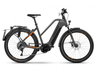 Haibike Trekking S 10 Mid 27.5 electric bike, titanium/lava/black
