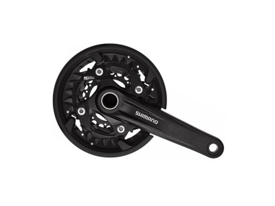 Shimano FC-MT500 HTII cranks, 175 mm, 3x10, 40/30/22T, two-piece