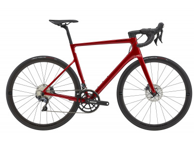 Cannondale SuperSix Evo Hi-mod Disc Ultegra bicykel, candy red