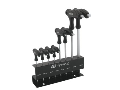 Force set of 8 2-10 mm Allen keys with stand