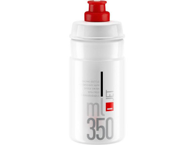 Elite fľaša JET 350 červené logo 