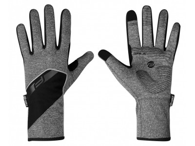 FORCE rukavice GALE softshell, jar - jeseň, šedé 