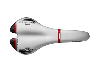 Selle San Marco Aspide Full-fit Racing Narrow (white/black/red)