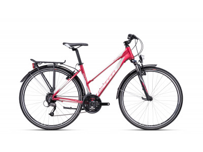 CTM BORA 1.0 Trek matowy czerwony/szary, model 2021