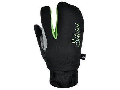 Rękawiczki dziecięce SILVINI Texel czarno-zielone