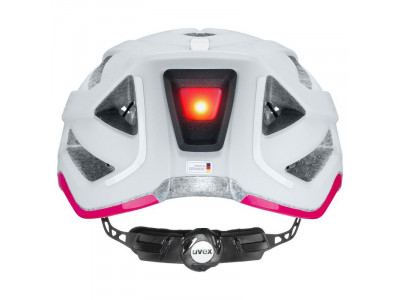 uvex City Active helmet, papyrus/neon pink