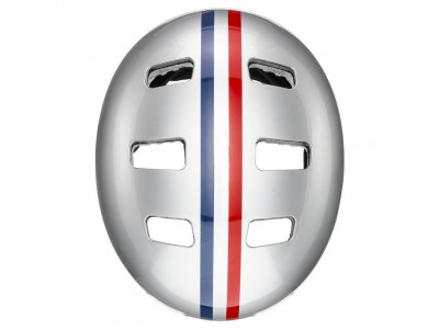 uvex race silver 3 children&#39;s helmet, white/silver