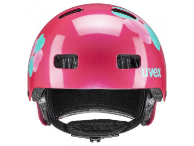 uvex pink flower 3 children&#39;s helmet, pink