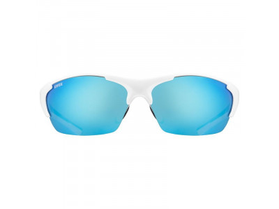 uvex blaze III glasses, white/black/blue