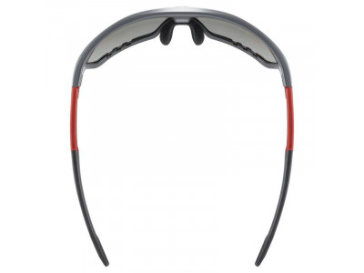 uvex sportstyle 706 szemüveg, szürke matt/piros