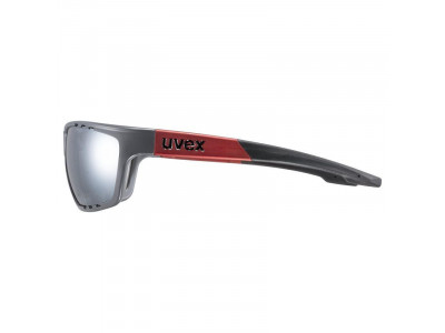 uvex sportstyle 706 glasses, gray mat/red