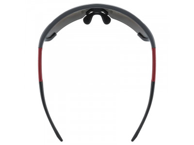 uvex sportstyle 707 glasses, gray mat/red
