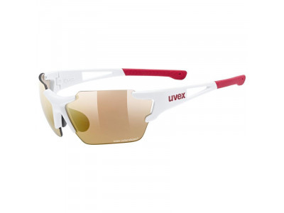 Uvex Sportstyle 803 Small Race VM CV glasses white mat / red