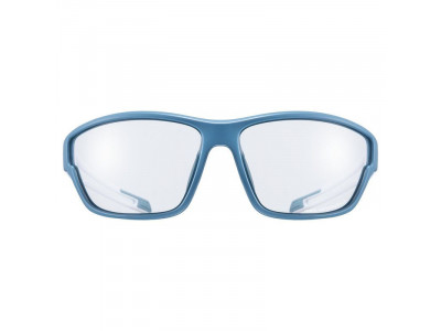 uvex Sportstyle 806 V Brille, blau weiß matt, photochrom