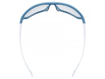 uvex Sportstyle 806 V Brille, blau weiß matt, photochrom