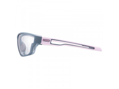 Okulary uvex Sportstyle 806 V, szaro-różowe, matowe, fotochromeowe