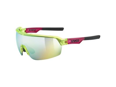 uvex Sportstyle 227 okuliare, yellow/red transparent
