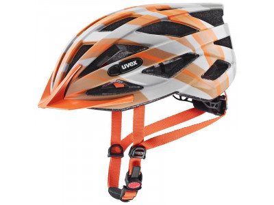 uvex Air Wing CC Helm grau-orange matt