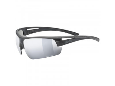 Uvex sportstyle ocean polavision glasses, black mat/silver