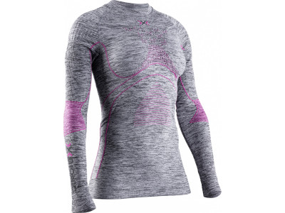 X-BIONIC Energy Accumulator 4.0 women&amp;#39;s T-shirt, gray melange/pink