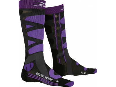 X-BIONIC SKI CONTROL 4.0 női zokni, fekete/lila