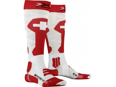 X-BIONIC pATRIOT 4.0 SWITZERLAND ponožky, bílá/červená